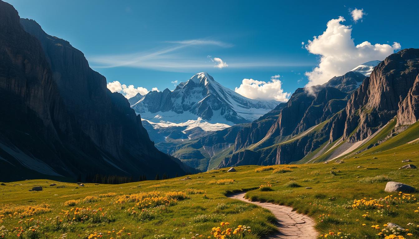 schweizer alpenwanderungen berglandschaft